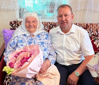95-летний юбилей тыл ветерана Фагыйлы Гайфуллиной в Арча районе
