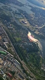 Захватывающий вид на Казань из истребителя МиГ-29